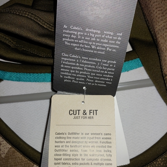 NWT🏷Cabela's OutfitHER Baselayer Crew Top - Picture 4 of 6